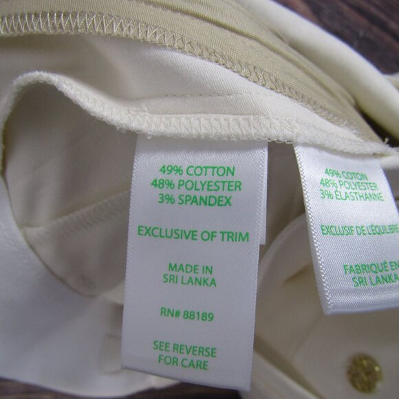 Lilly Pulitzer 29" Ana High Rise Pant White Size 00 NWT Travel Dinner Resort - Picture 5 of 7